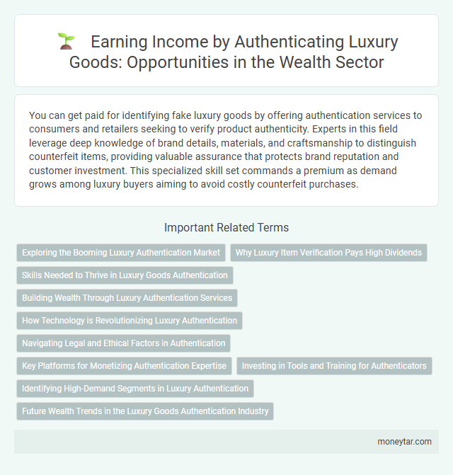 Earning Income by Authenticating Luxury Goods: Opportunities in the Wealth Sector