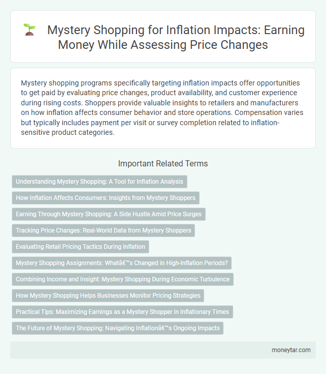 Mystery Shopping for Inflation Impacts: Earning Money While Assessing Price Changes