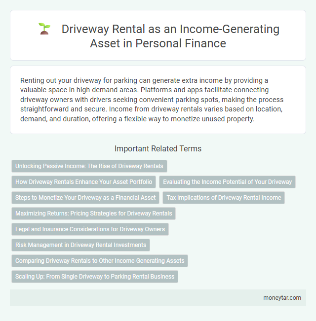 Driveway Rental as an Income-Generating Asset in Personal Finance