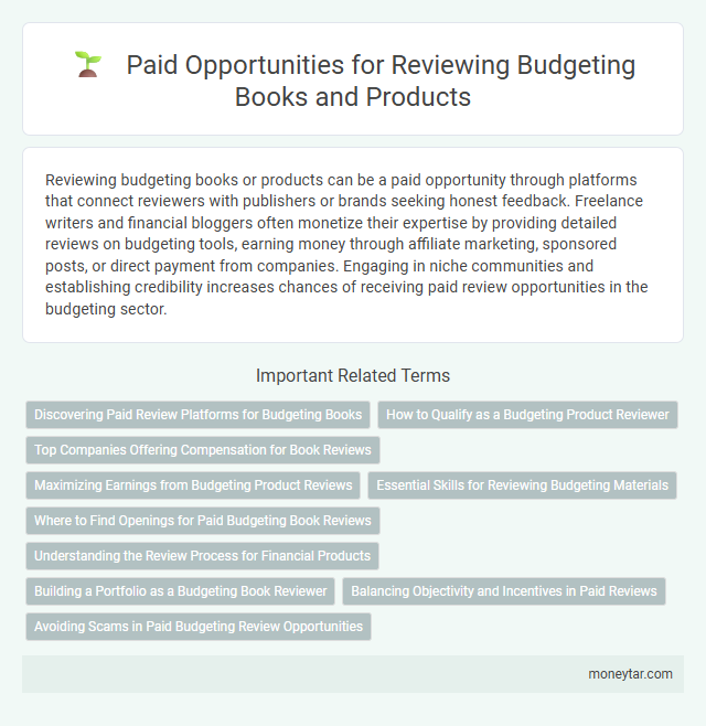 Paid Opportunities for Reviewing Budgeting Books and Products