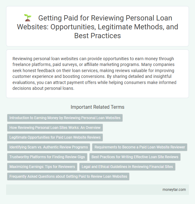 Getting Paid for Reviewing Personal Loan Websites: Opportunities, Legitimate Methods, and Best Practices