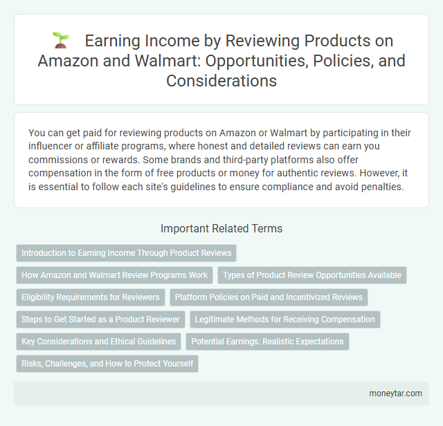 Earning Income by Reviewing Products on Amazon and Walmart: Opportunities, Policies, and Considerations