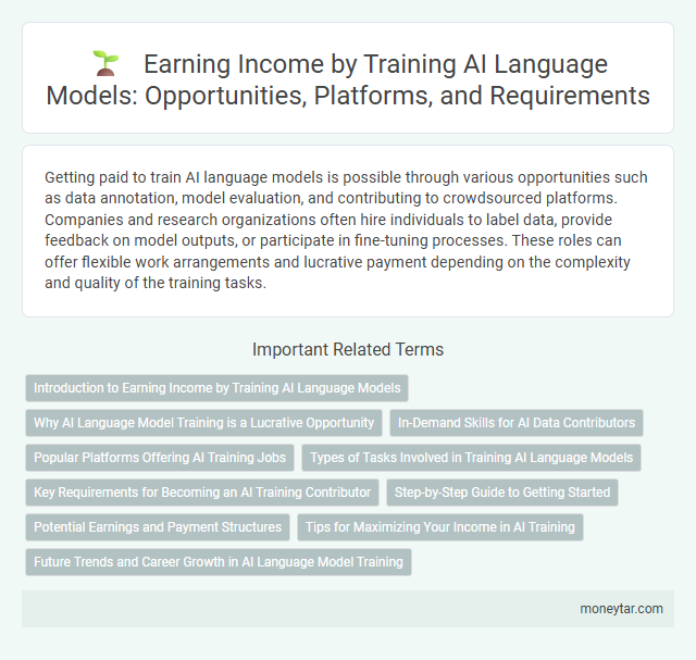 Earning Income by Training AI Language Models: Opportunities, Platforms, and Requirements