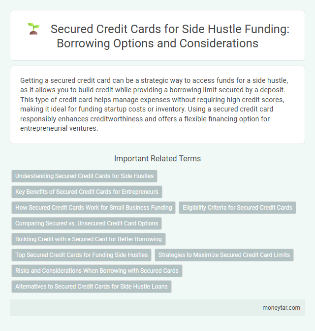 Secured Credit Cards for Side Hustle Funding: Borrowing Options and Considerations