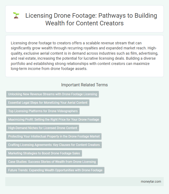 Licensing Drone Footage: Pathways to Building Wealth for Content Creators