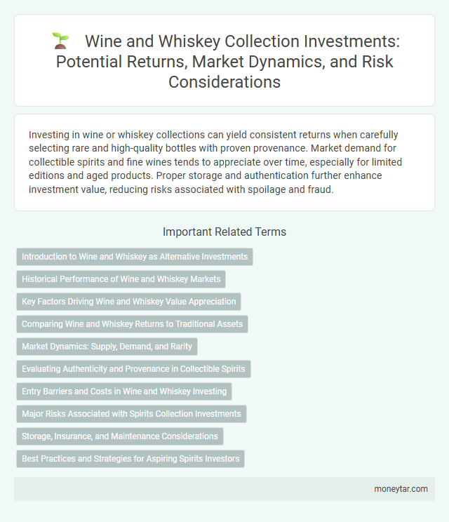 Wine and Whiskey Collection Investments: Potential Returns, Market Dynamics, and Risk Considerations