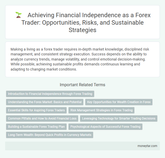 Achieving Financial Independence as a Forex Trader: Opportunities, Risks, and Sustainable Strategies