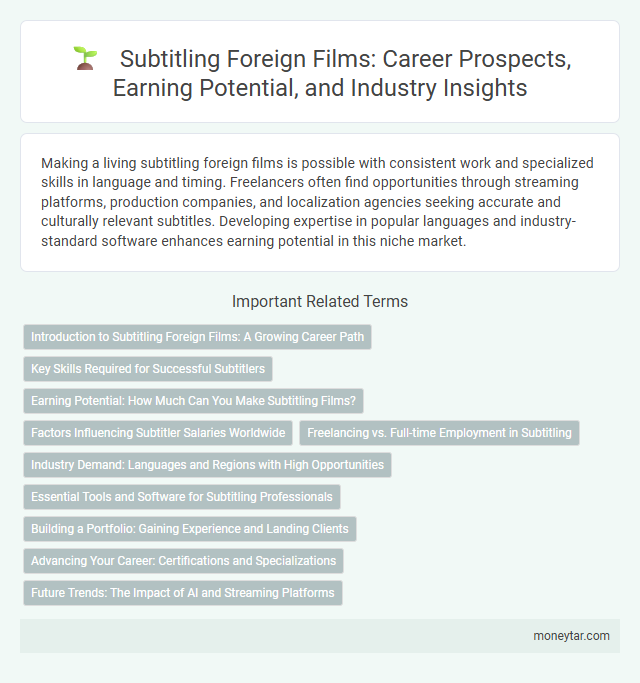 Subtitling Foreign Films: Career Prospects, Earning Potential, and Industry Insights