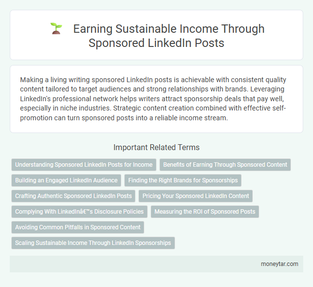 Earning Sustainable Income Through Sponsored LinkedIn Posts
