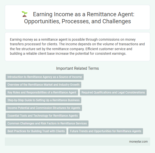 Earning Income as a Remittance Agent: Opportunities, Processes, and Challenges