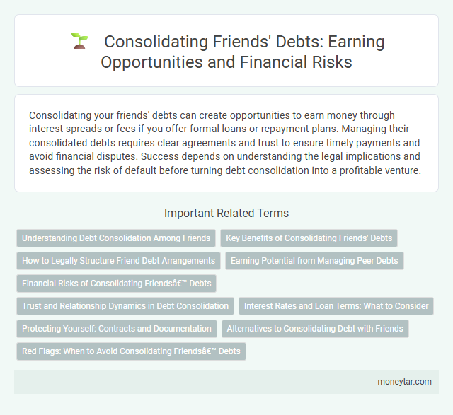 Consolidating Friends' Debts: Earning Opportunities and Financial Risks