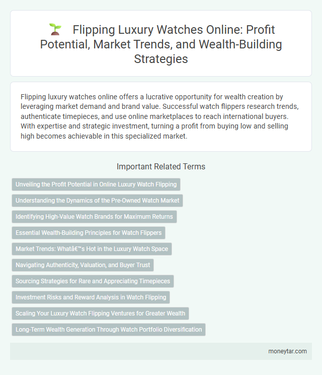 Flipping Luxury Watches Online: Profit Potential, Market Trends, and Wealth-Building Strategies