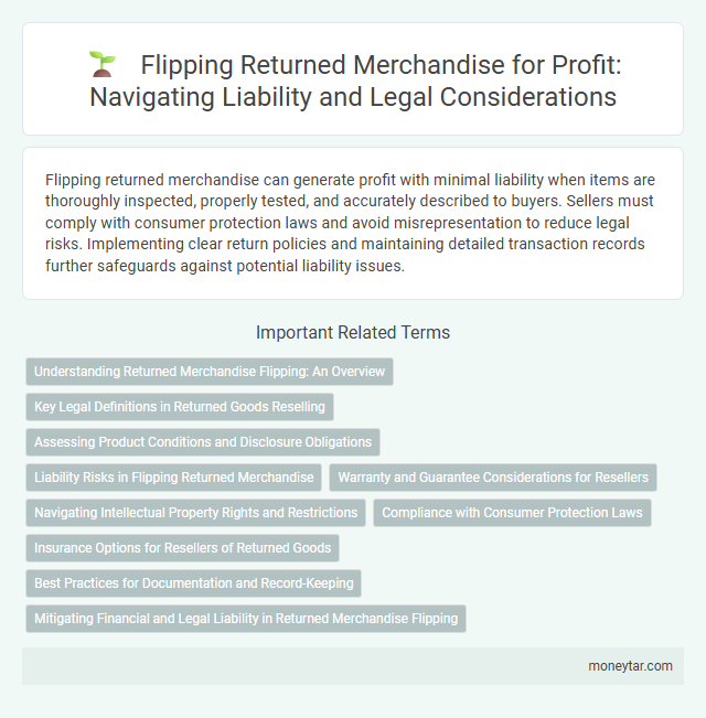 Flipping Returned Merchandise for Profit: Navigating Liability and Legal Considerations