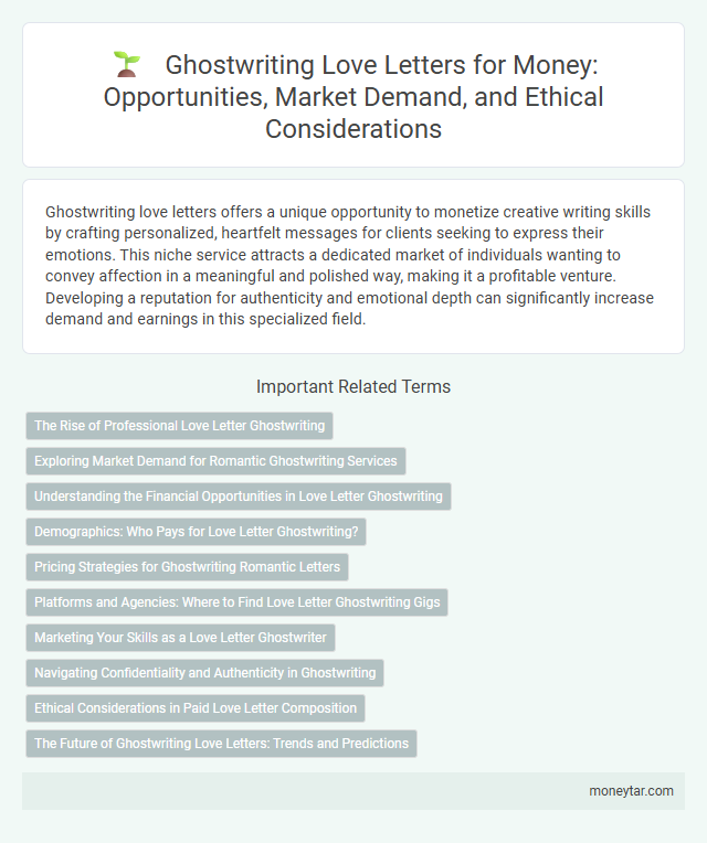 Ghostwriting Love Letters for Money: Opportunities, Market Demand, and Ethical Considerations