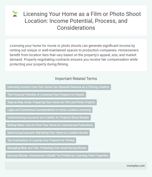 Licensing Your Home as a Film or Photo Shoot Location: Income Potential, Process, and Considerations