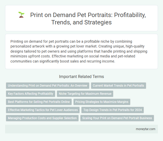 Print on Demand Pet Portraits: Profitability, Trends, and Strategies