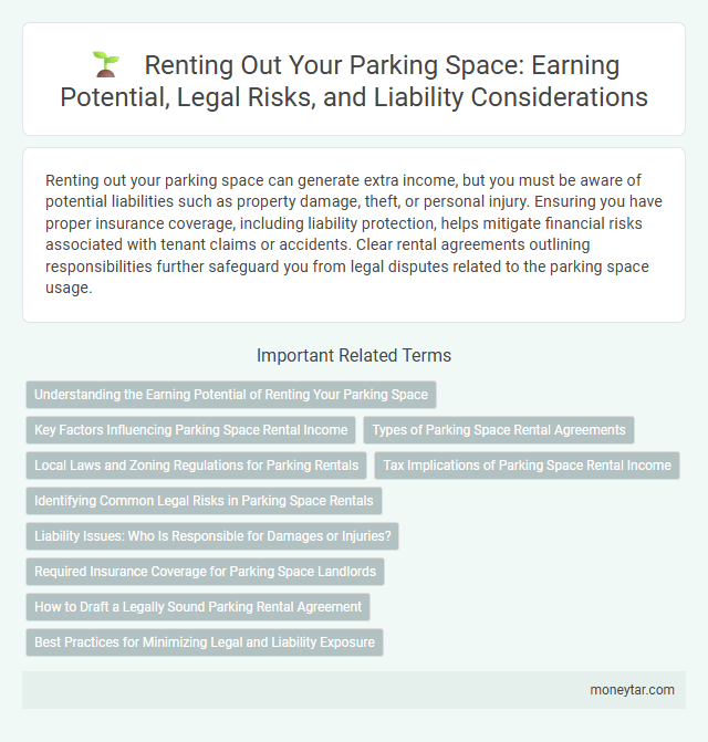 Renting Out Your Parking Space: Earning Potential, Legal Risks, and Liability Considerations