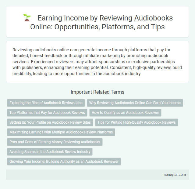 Earning Income by Reviewing Audiobooks Online: Opportunities, Platforms, and Tips