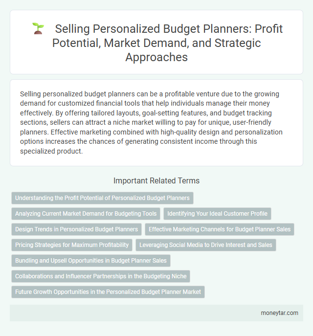 Selling Personalized Budget Planners: Profit Potential, Market Demand, and Strategic Approaches