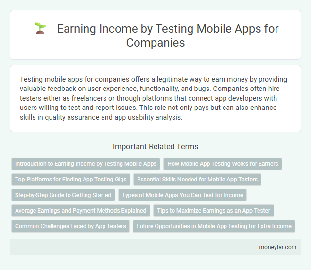 Earning Income by Testing Mobile Apps for Companies