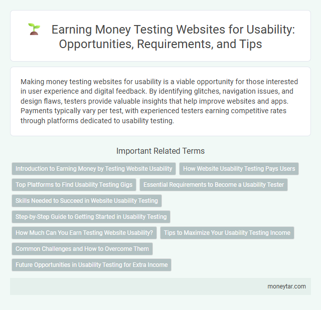 Earning Money Testing Websites for Usability: Opportunities, Requirements, and Tips