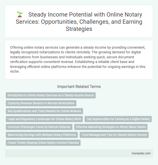 Steady Income Potential with Online Notary Services: Opportunities, Challenges, and Earning Strategies