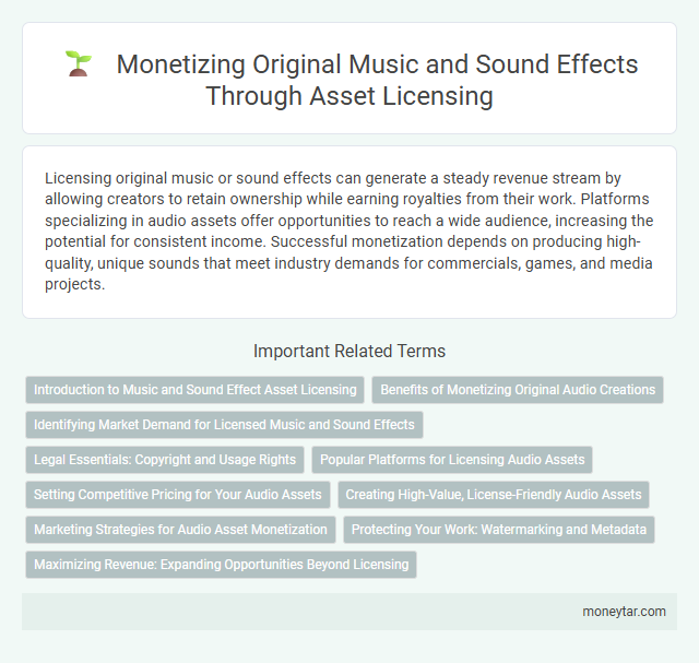 Monetizing Original Music and Sound Effects Through Asset Licensing