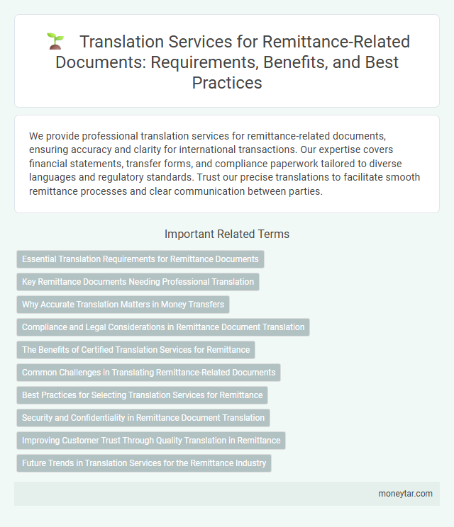 Translation Services for Remittance-Related Documents: Requirements, Benefits, and Best Practices