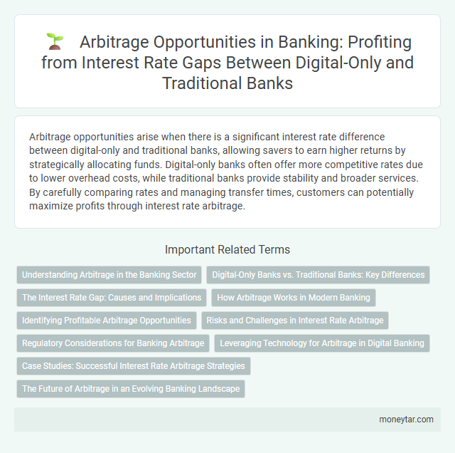 Arbitrage Opportunities in Banking: Profiting from Interest Rate Gaps Between Digital-Only and Traditional Banks