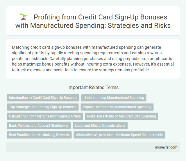 Profiting from Credit Card Sign-Up Bonuses with Manufactured Spending: Strategies and Risks