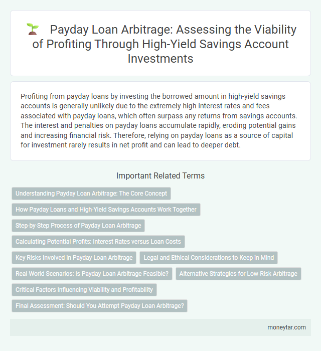 Payday Loan Arbitrage: Assessing the Viability of Profiting Through High-Yield Savings Account Investments