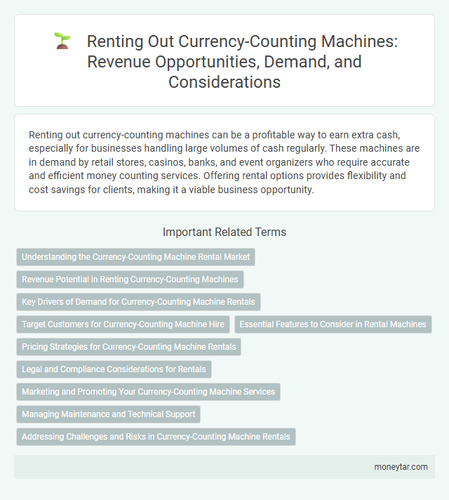 Renting Out Currency-Counting Machines: Revenue Opportunities, Demand, and Considerations