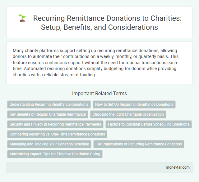Recurring Remittance Donations to Charities: Setup, Benefits, and Considerations