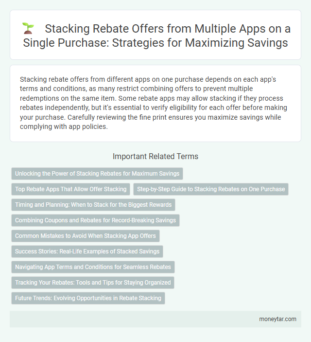 Stacking Rebate Offers from Multiple Apps on a Single Purchase: Strategies for Maximizing Savings