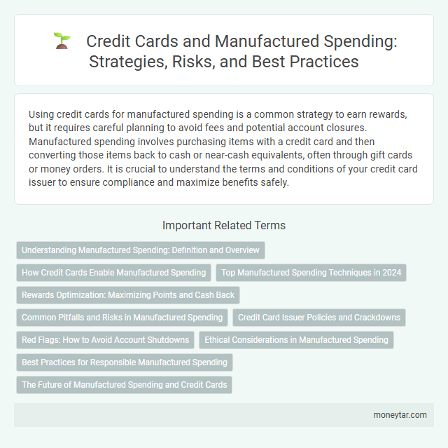 Credit Cards and Manufactured Spending: Strategies, Risks, and Best Practices