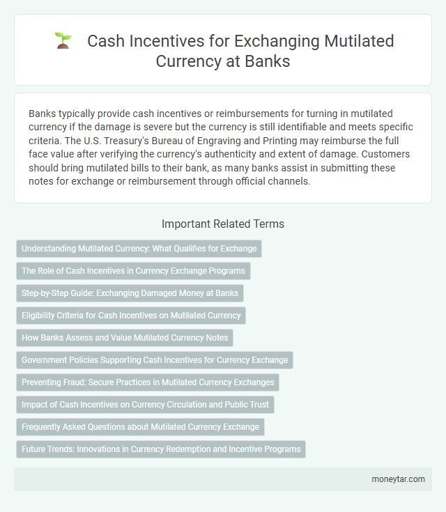 Cash Incentives for Exchanging Mutilated Currency at Banks
