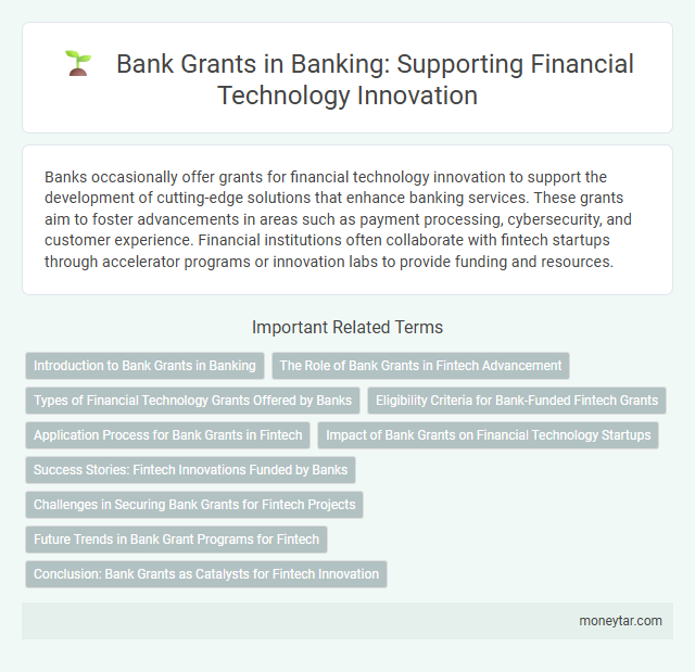 Bank Grants in Banking: Supporting Financial Technology Innovation