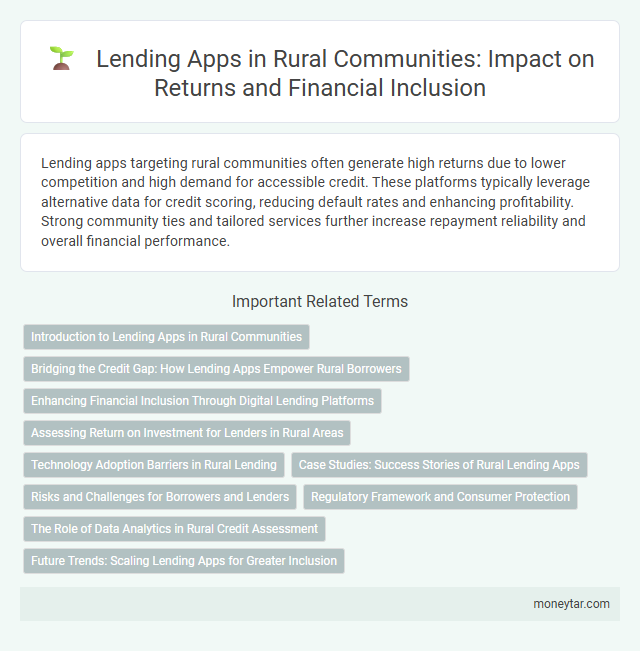 Lending Apps in Rural Communities: Impact on Returns and Financial Inclusion