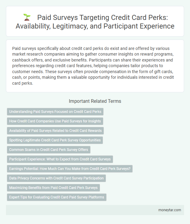 Paid Surveys Targeting Credit Card Perks: Availability, Legitimacy, and Participant Experience