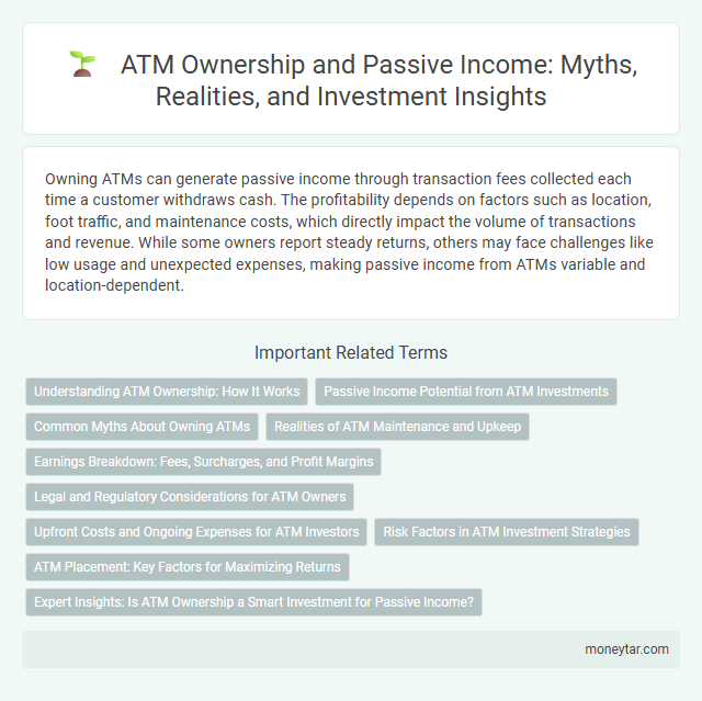 ATM Ownership and Passive Income: Myths, Realities, and Investment Insights