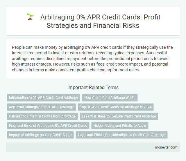 Arbitraging 0% APR Credit Cards: Profit Strategies and Financial Risks