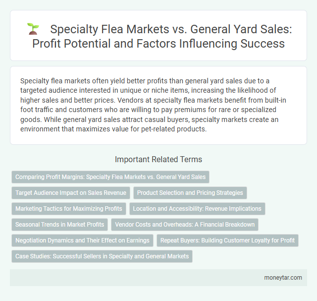 Specialty Flea Markets vs. General Yard Sales: Profit Potential and Factors Influencing Success