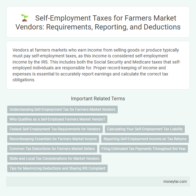 Self-Employment Taxes for Farmers Market Vendors: Requirements, Reporting, and Deductions