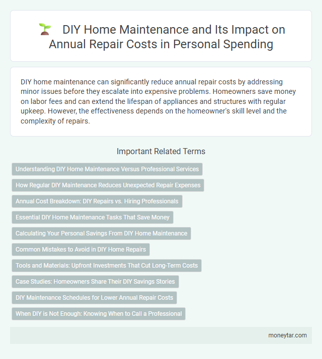 DIY Home Maintenance and Its Impact on Annual Repair Costs in Personal Spending