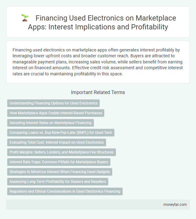 Financing Used Electronics on Marketplace Apps: Interest Implications and Profitability