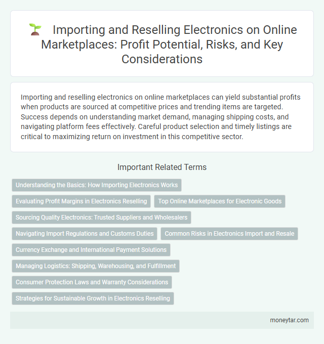 Importing and Reselling Electronics on Online Marketplaces: Profit Potential, Risks, and Key Considerations
