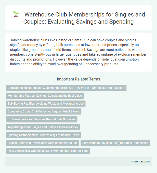 Warehouse Club Memberships for Singles and Couples: Evaluating Savings and Spending