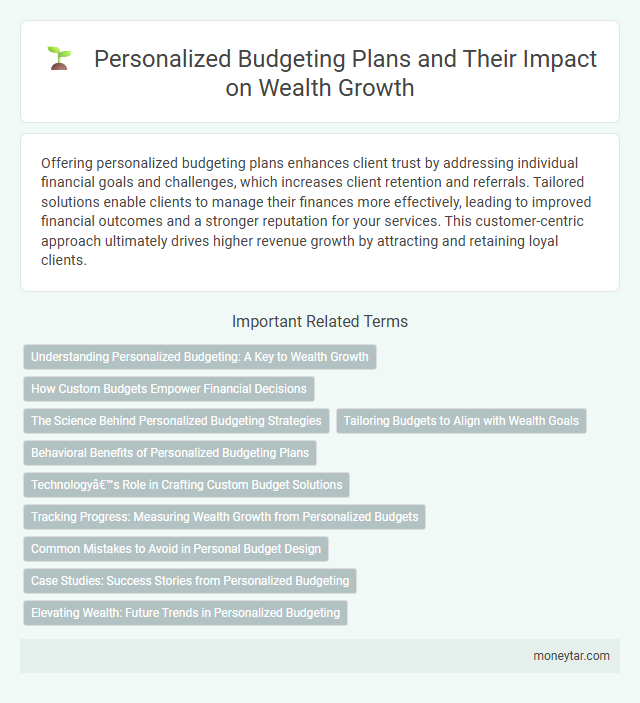 Personalized Budgeting Plans and Their Impact on Wealth Growth