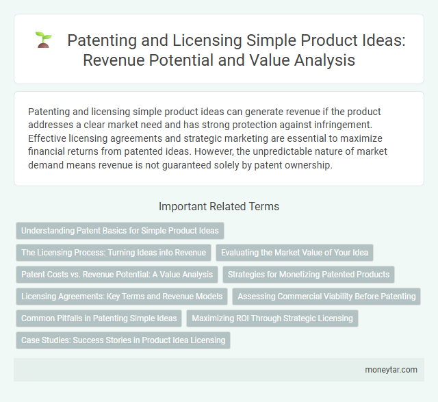 Patenting and Licensing Simple Product Ideas: Revenue Potential and Value Analysis