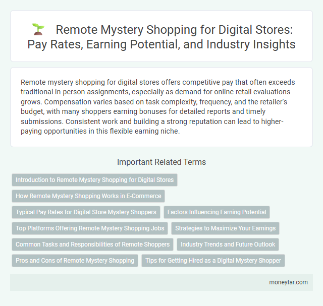 Remote Mystery Shopping for Digital Stores: Pay Rates, Earning Potential, and Industry Insights